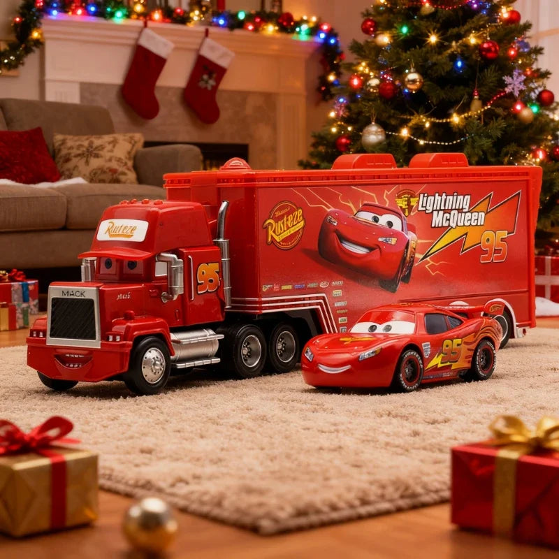 2025 New Pixar Cars Truck Set Lightning Mcqueen Uncle Mike Model Trucks