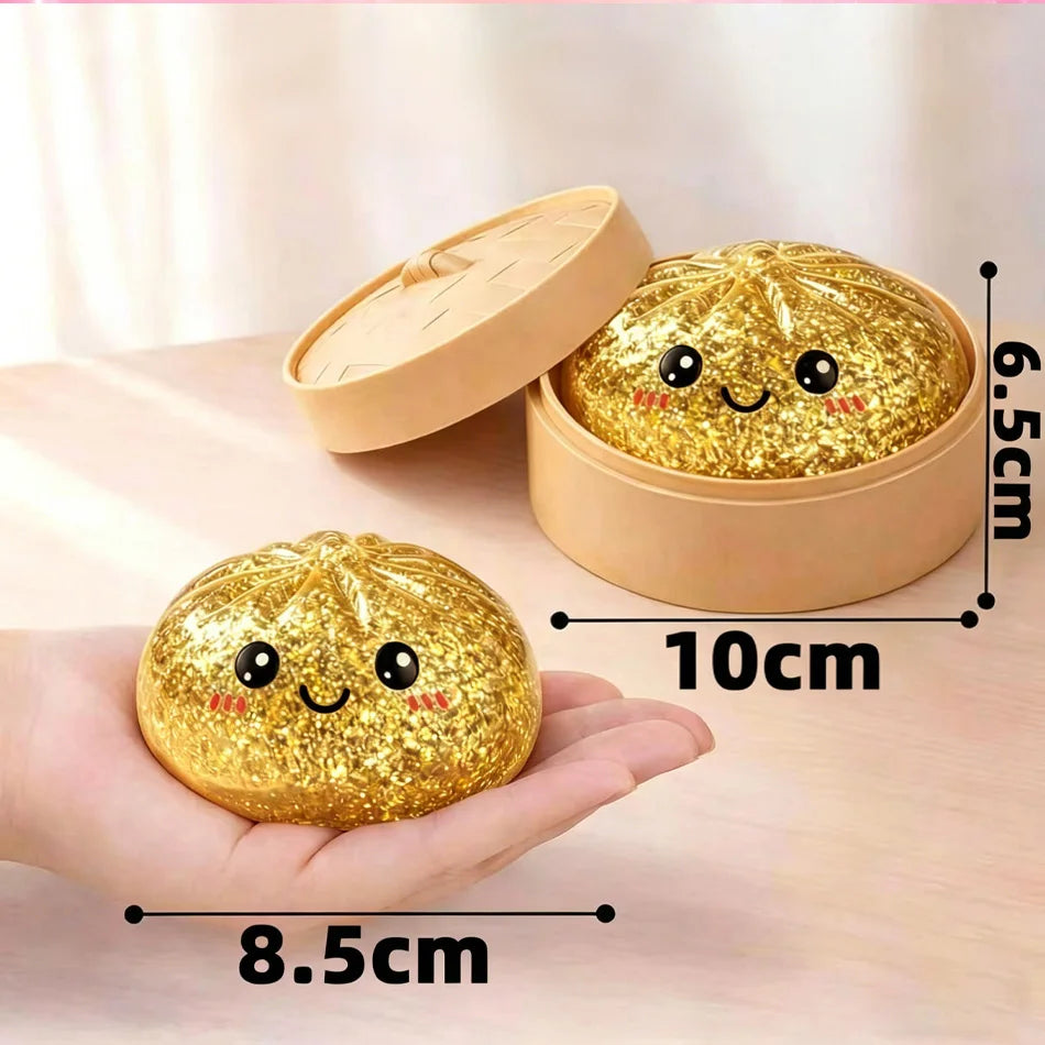 Glitter Dumpling Squishy Toy 6 Styles Box