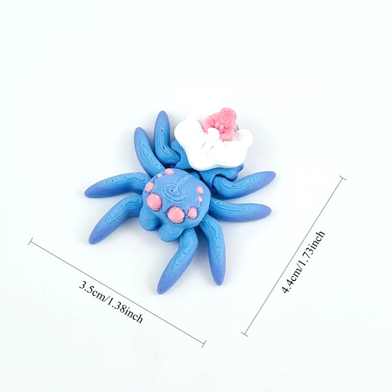 3D Printed Flexible Spider Sculpture Kids Simulation Animal Toy Creative Home