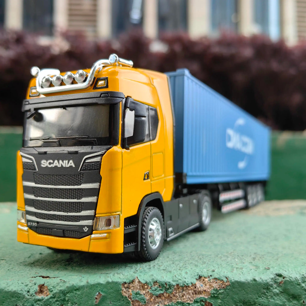 1 50 Simulation Large Truck Toy Car Model Alloy Diecast Transport Container