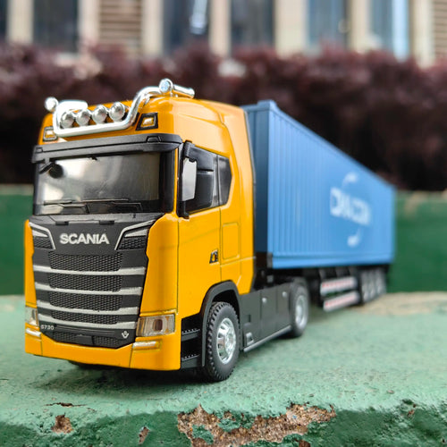 1 50 Simulation Large Truck Toy Car Model Alloy Diecast Transport Container