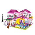 Friends City Street View House Summer Holiday Villa Castle Model Building Block