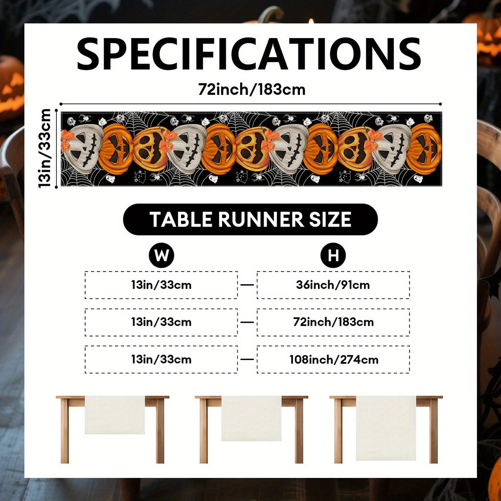 1Pcs Bohemian Halloween Theme Table Runner Decoration