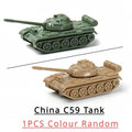 1 144 5cm Classic Tank Model WWII Soviet BM21 Italian B1 Destroyer US M35