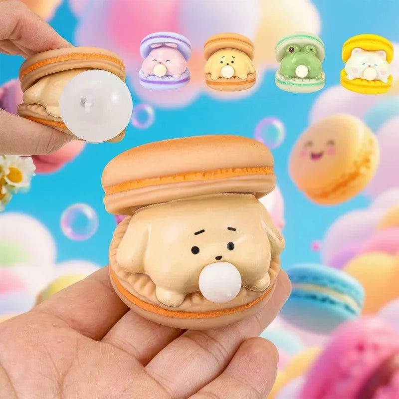 Cute Animal Pinch Bubble Burger Squishy Stress