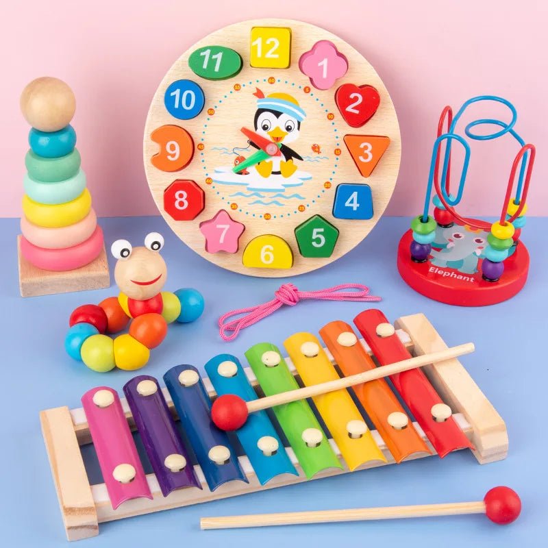 Montessori Baby Toys 3D Wooden Puzzles