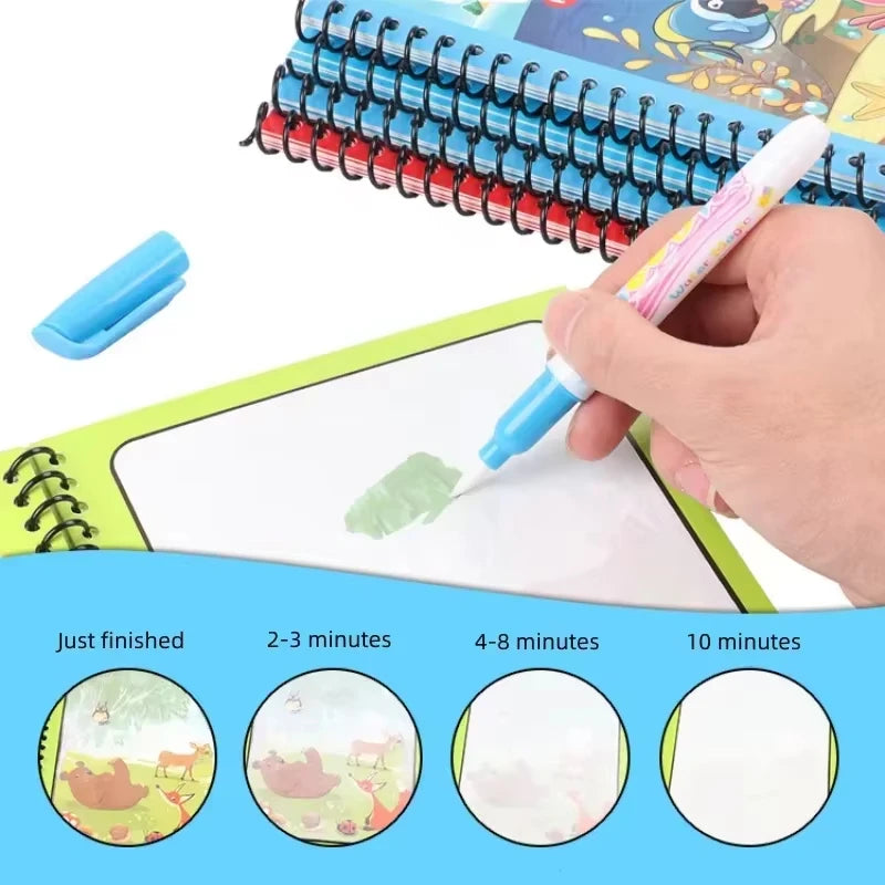 Childrens Watercolor Painting Magic Book