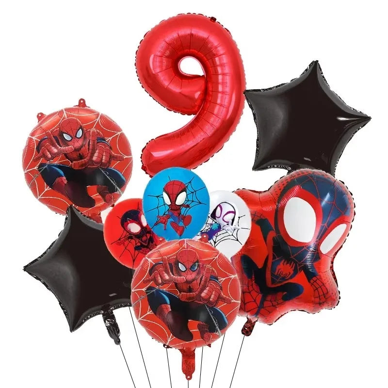 Mask Spider Hero Birthday Party Supplies Tableware Kit