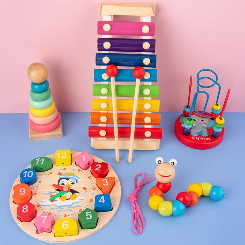 Montessori Baby Toys 3D Wooden Puzzles