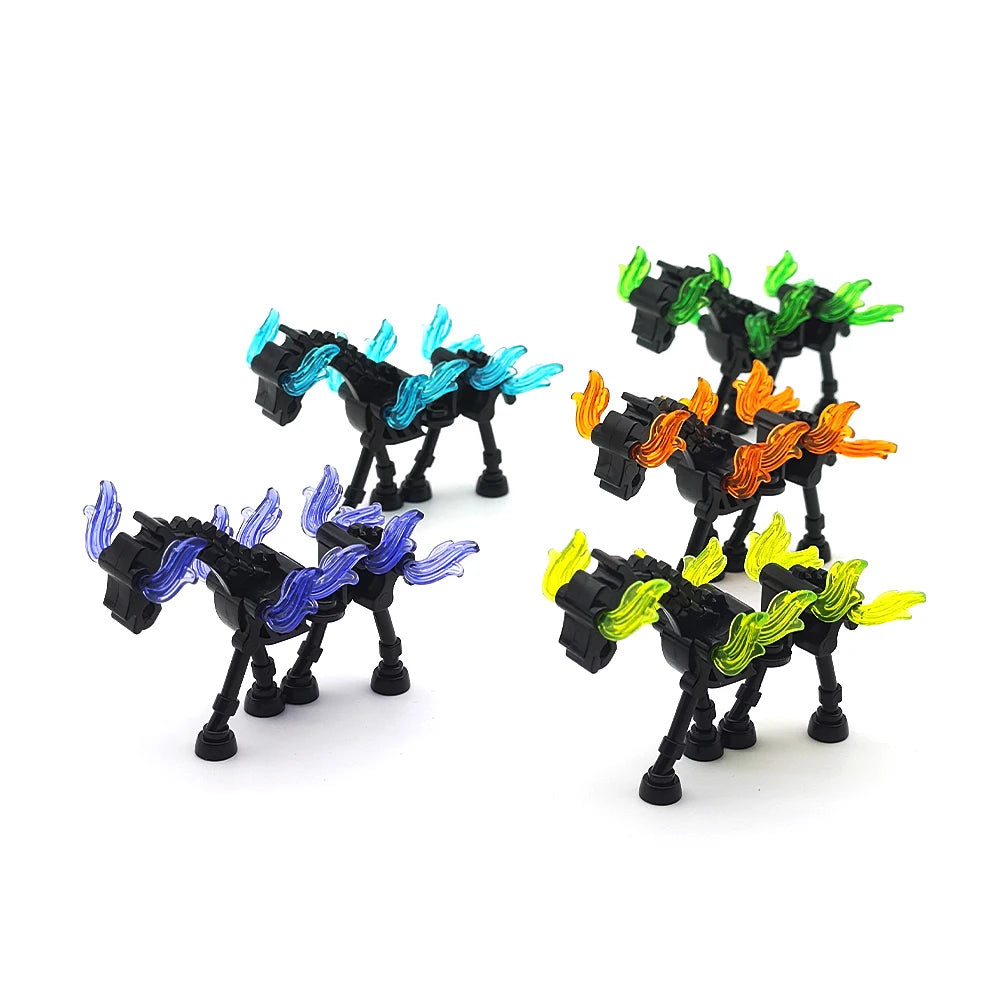 MOC Halloween Skeleton Army Mini Doll Building Blocks DIY Assembled Blocks