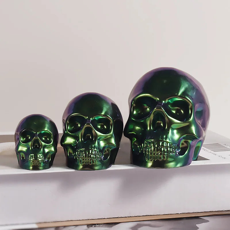 Skeleton Head Ornament Silicone Mold DIY Epoxy Resin Candle Small Skull