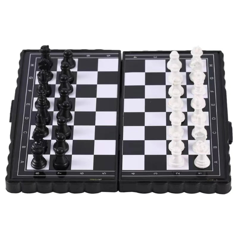 Mini Magnetic Chess Set Folding Portable Board Game