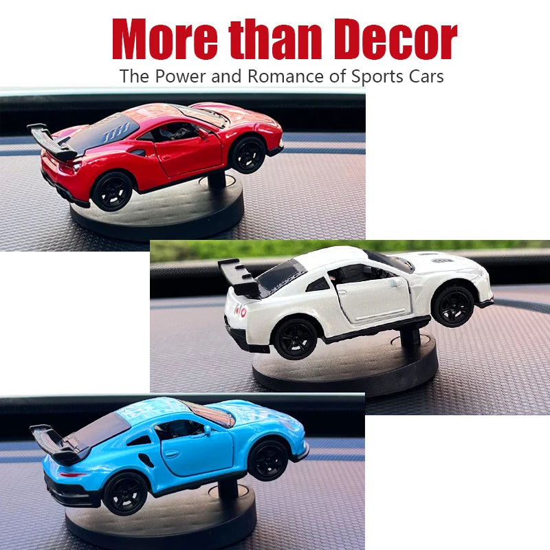 Drift Car dashboard toy model swing turning cool sports race auto ornaments