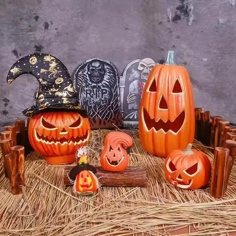 1Pc Decorative Pumpkin Halloween Props Lantern Outdoor