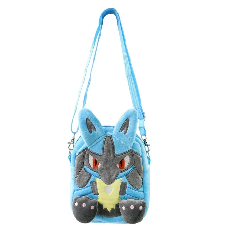 Gengar Mimikyu Snorlax Rowlet Lucario Plush Backpack Pokemon
