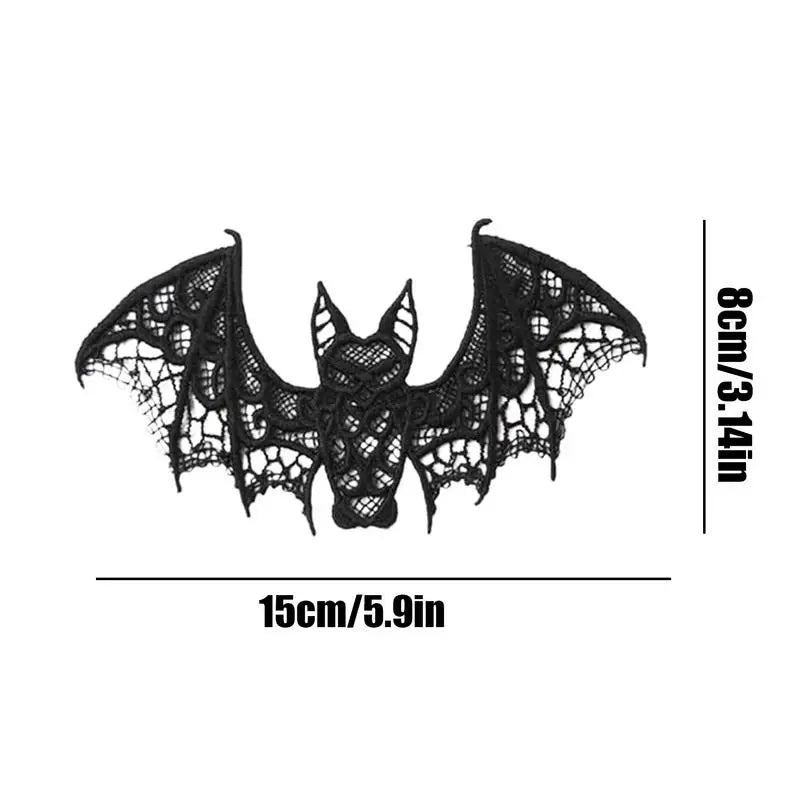 Halloween Black Lace Bats Bat Web Lace Stove Cloth Realistic Exquisite Scary