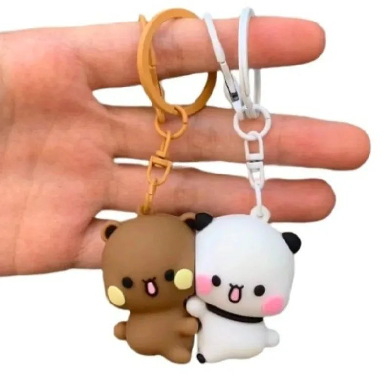 Cute Panda Magnetic Keychain Character Pendant