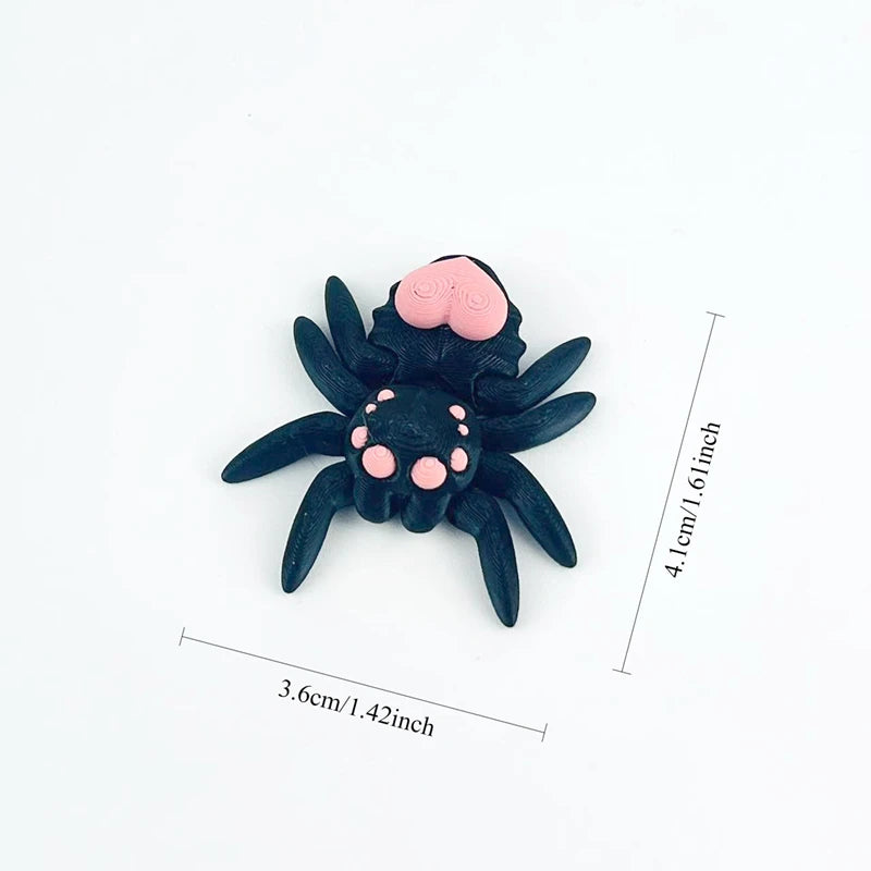 3D Printed Flexible Spider Sculpture Kids Simulation Animal Toy Creative Home