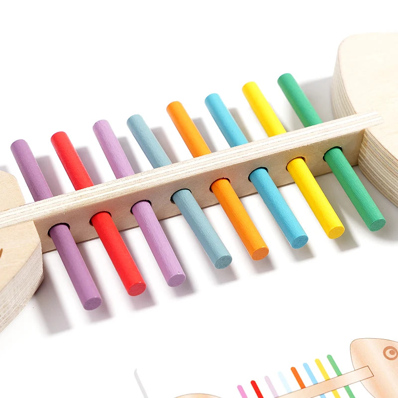 Montessori Color Matching Sensory Toys Wooden Balance Stick Fine Training Game