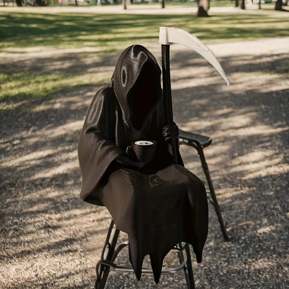 Death also needs a vacation Gothic statue of death dark knight Halloween festival
