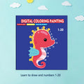 Line Drawing Children Doodle Book Learning Numbers Early