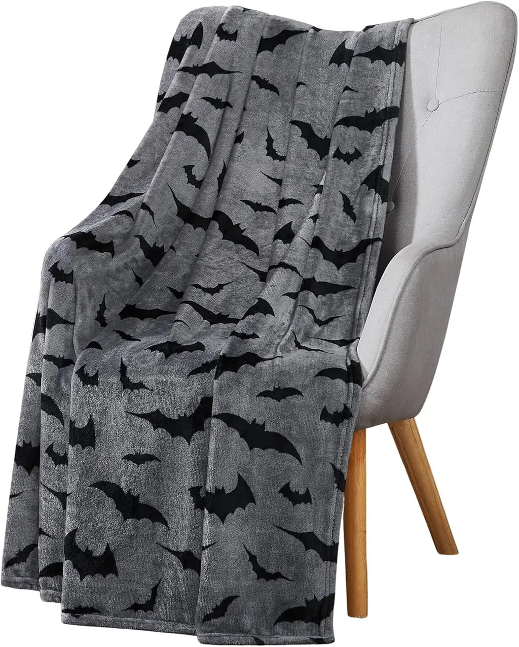 1PC Gifts Blanket Black Bats Printed Flannel Blanket Perfect Sofa Office Bed
