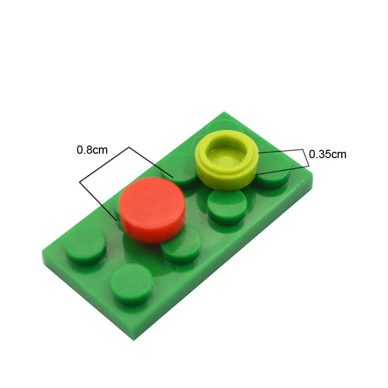 800PCS FLAT Tile 1x1 Dots Round Bricks 35381 98138 MOC DIY Building Blocks