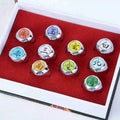 10PCS Set Anime Akatsuki Itachi Metal Rings Cartoon Cool Cosplay Accessory