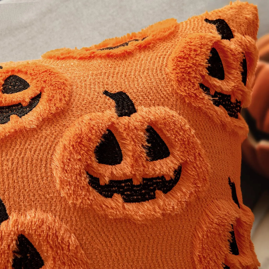 Fall Halloween Throw Pillow Covers 18x18 Decorative Pumpkin Pattern