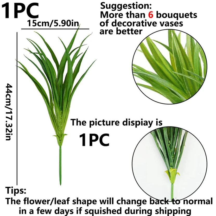 Artificial Plant Spring Grass Bracketplant Home Garden Bonsai Christmas Party
