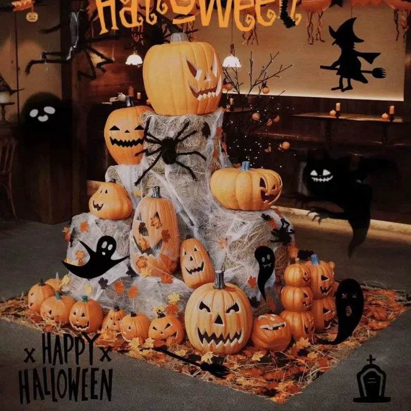 1Pc Decorative Pumpkin Halloween Props Lantern Decor Pumpkin Light Outdoor