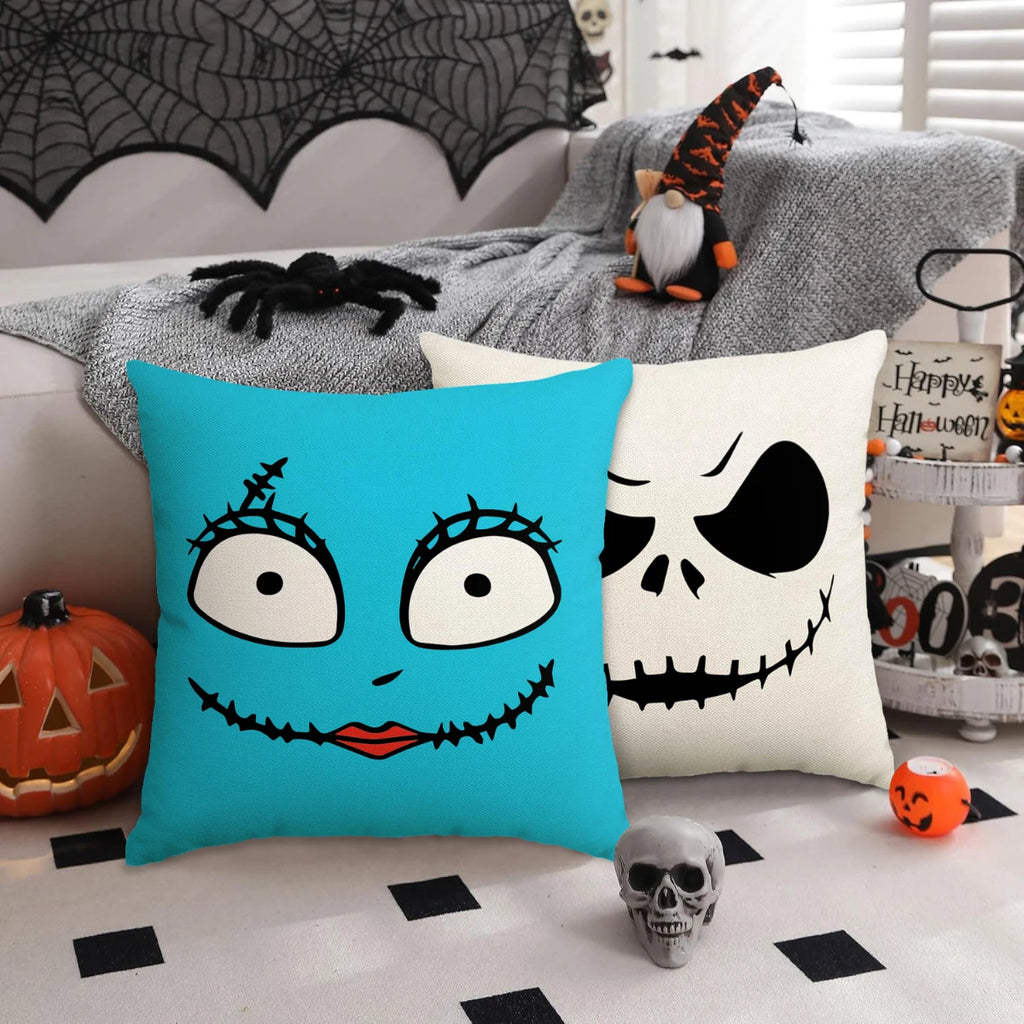 1pc/4pcs Halloween Pillow Cover Horror Home Decoration