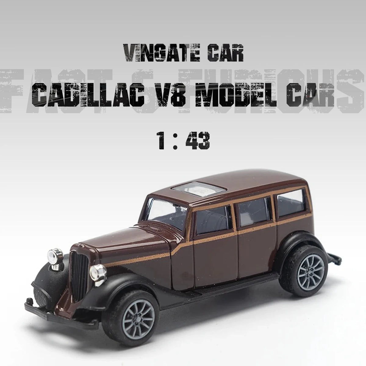 1:43 Alloy Vintage Diecast Car Model Classic Cadillacs V8 Pull Back Car