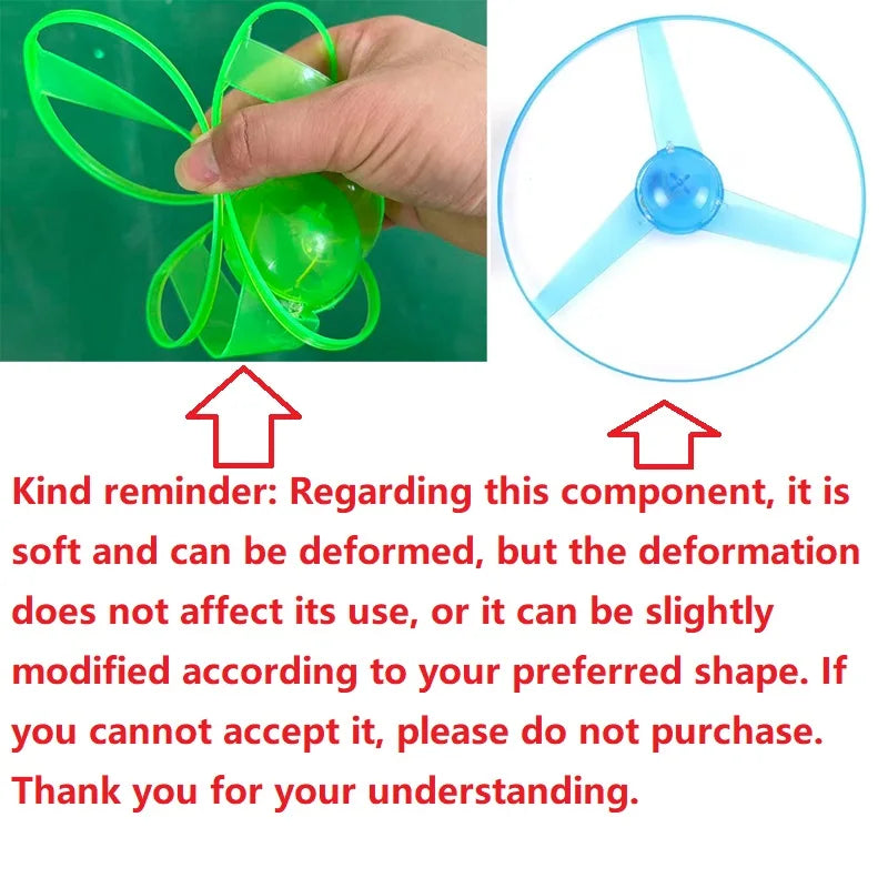 LED Luminous Flying Disc Toy UFO Spinning Top