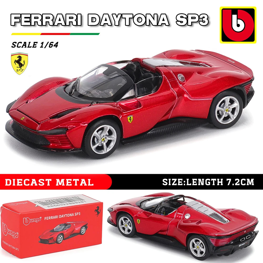 1:64 Scale Diecast Ferrari Car Model Collectible