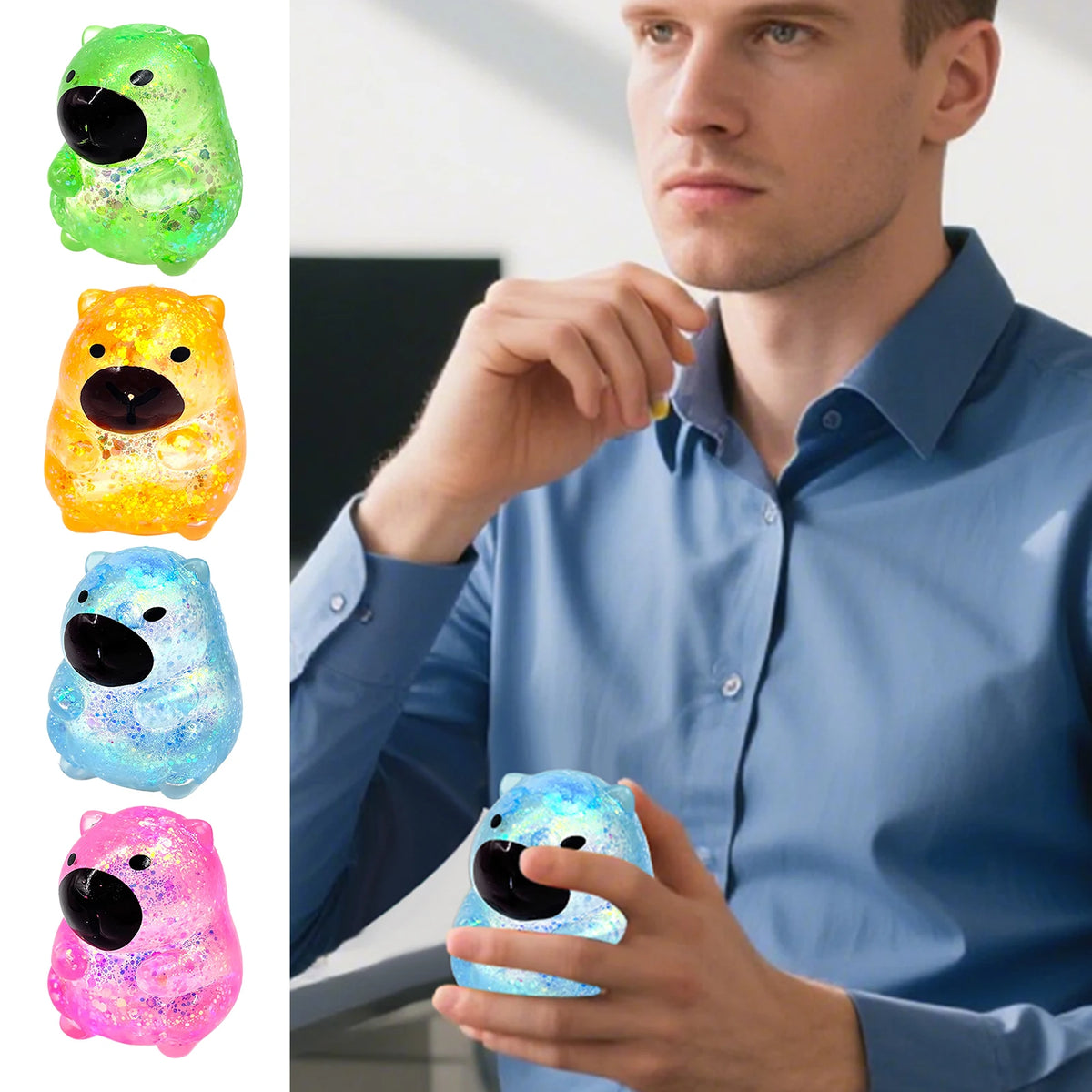 Maltose Cube Stress Squeeze Toy Colorful