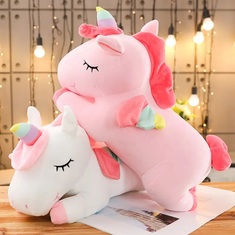 Kawaii Horse Plush 25 50cm Soft Stuffed Huggable Dolls Animal Toys Birthday