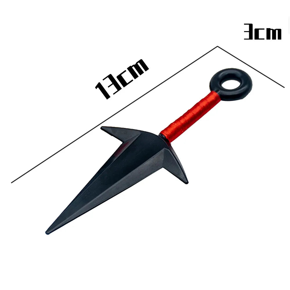 7Pcs Set Anime Naruto Cosplay Weapon Kunai Shuriken Plastic Accessories