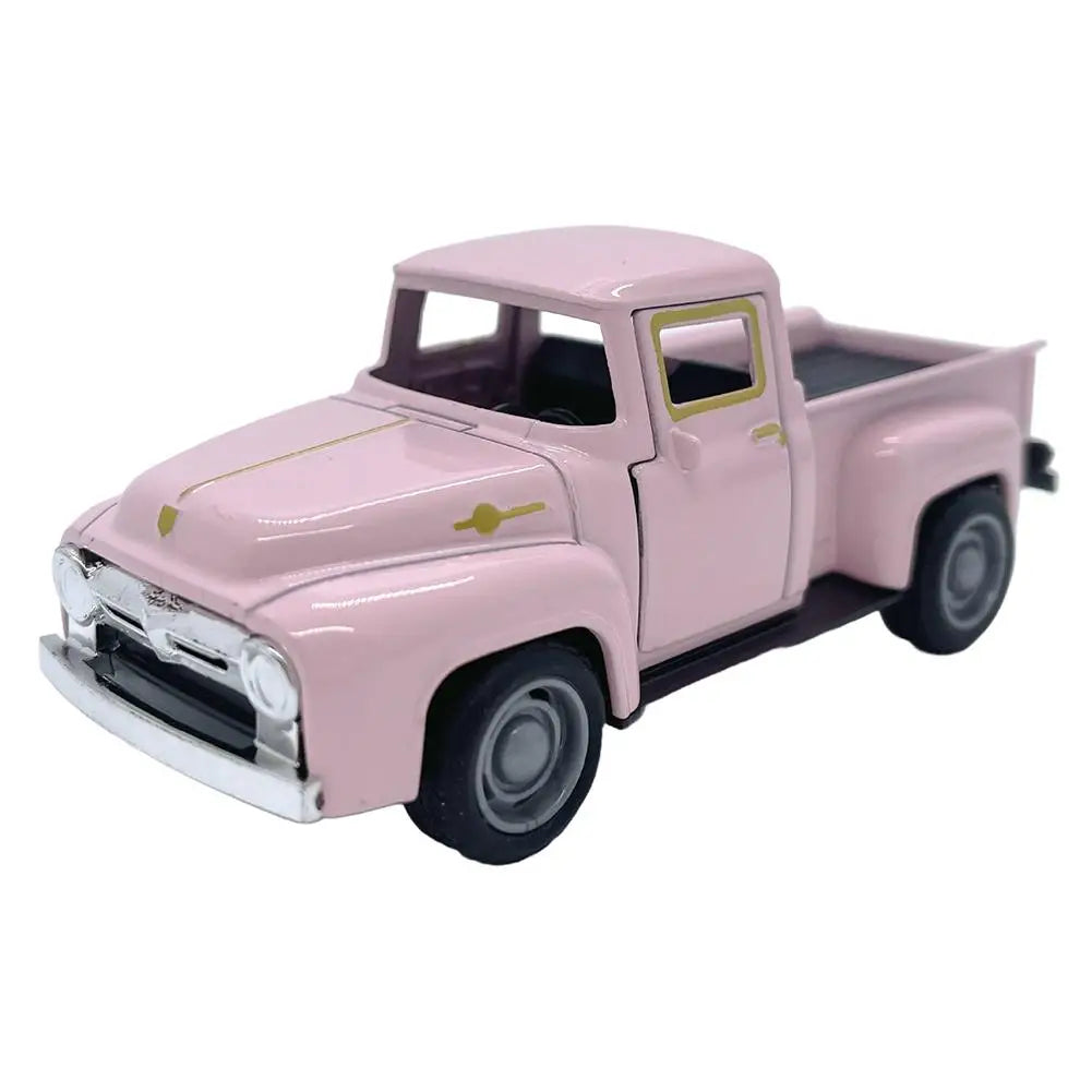 1 32 Red Metal Truck Model Vintage Alloy Mini Pull-Back Diecast Car