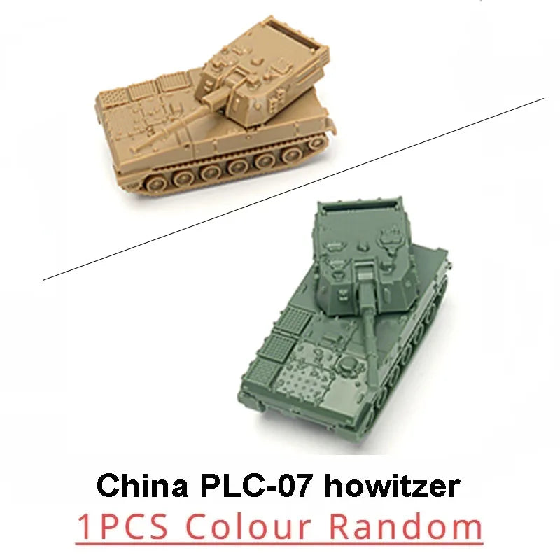 1 144 5cm Classic Tank Model WWII Soviet BM21 Italian B1 Destroyer US M35