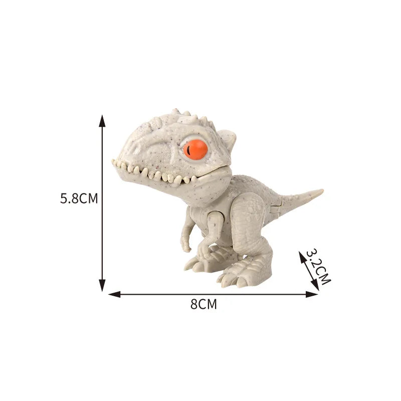 Jurassic Finger Dinosaur Triceratops Tyrannosaurus Model Toys Kids Creative