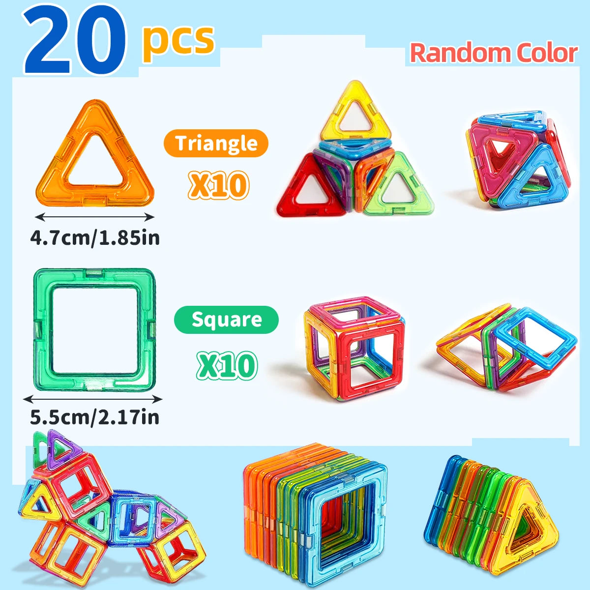 Magnetic Building Blocks DIY STEM Set