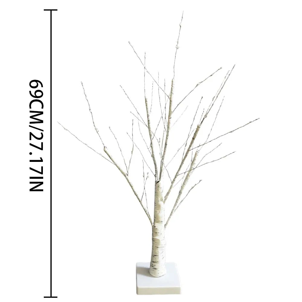 144 LED Birch Tree Light Warm White USB Battery Power Holiday Decorative