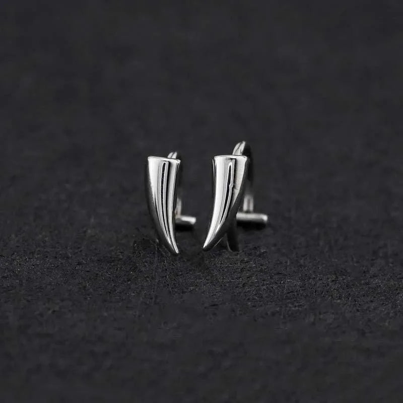1pair Stainless Steel Sharp Teeth Fake Piercing Lip
