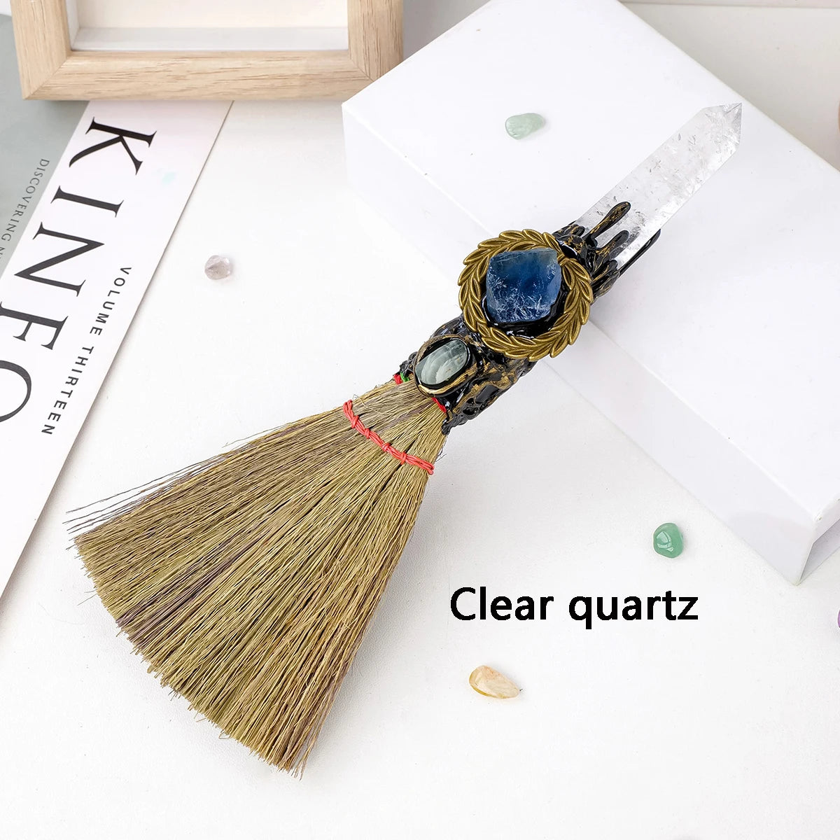 1PC Natural Crystal Point Stone Amethyst Altar Witch Supplies Table Decor