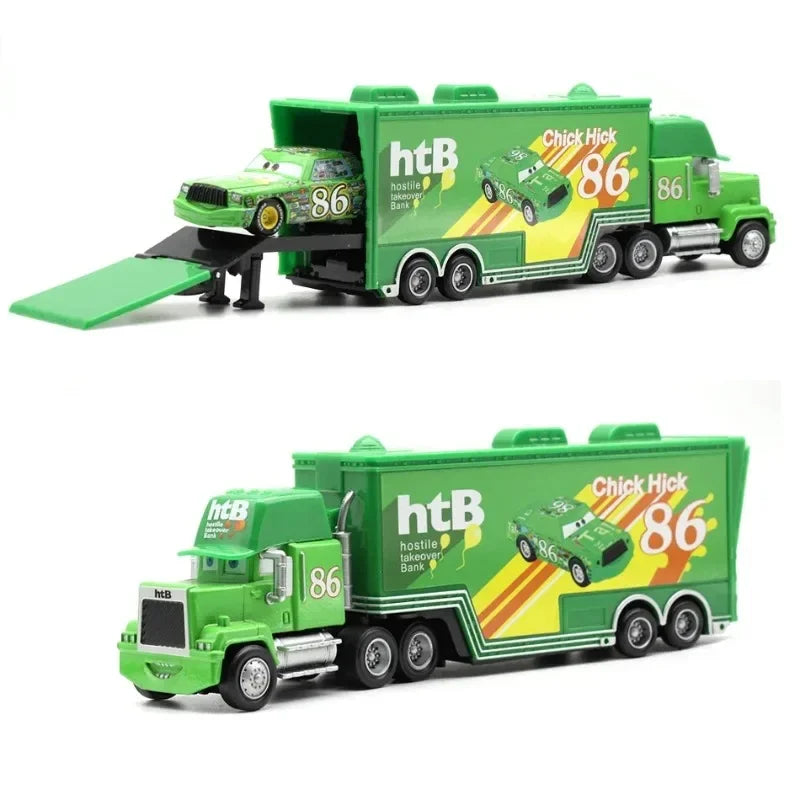 2025 New Pixar Cars Truck Set Lightning Mcqueen Uncle Mike Model Trucks
