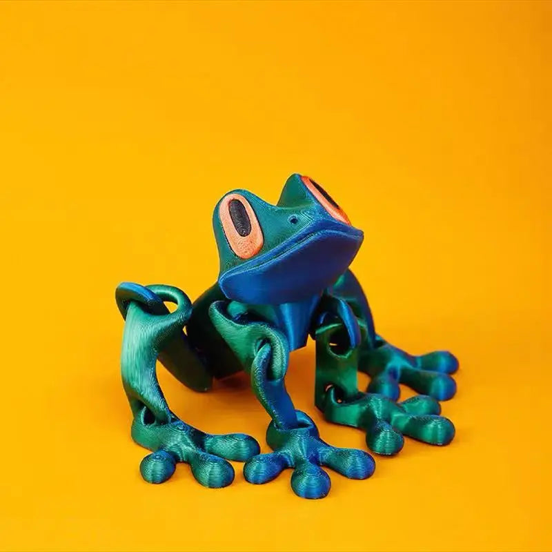 3D Printing Simulation Tree Frog Joint Movable Frog Ornaments Kitchen Home