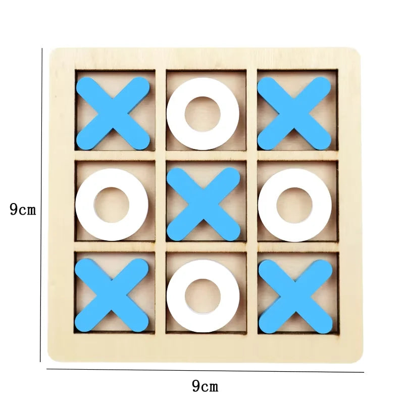 Montessori Play Game Wooden Toy Mini Chess Interaction Puzzle Training Brain
