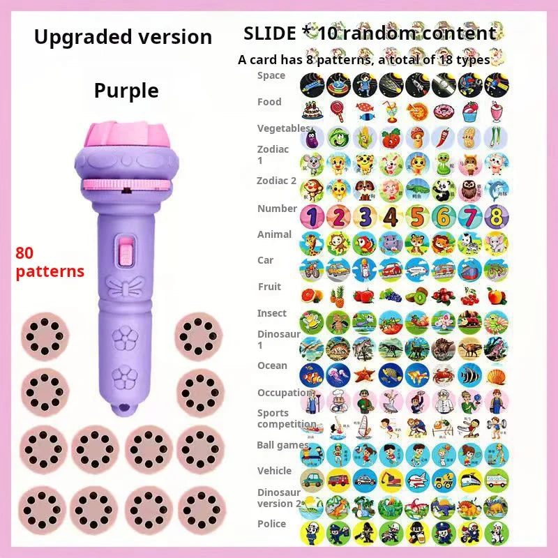 Projection Flashlight for Kids 80 Patterns