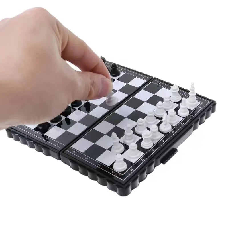 Mini Magnetic Chess Set Folding Portable Board Game
